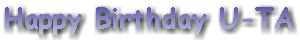 Happy Birthday U-TA